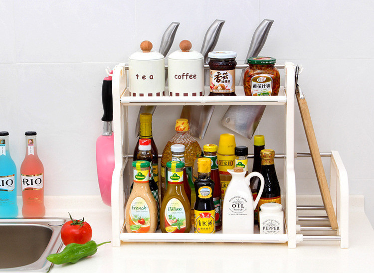 Double-Layer-Spice-Jar-Rack-Storage-Shelf-Pantry-Kitchen-Cabinet-Cupboard-Holder-1176882-1