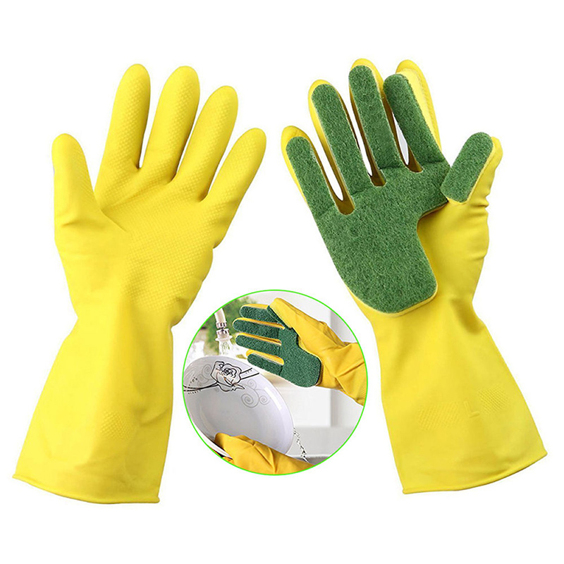 Honana-Creative-Home-Washing-Cleaning-Gloves-Cooking-Glove-Garden-Kitchen-Sponge-Fingers-Rubber-1287109-4