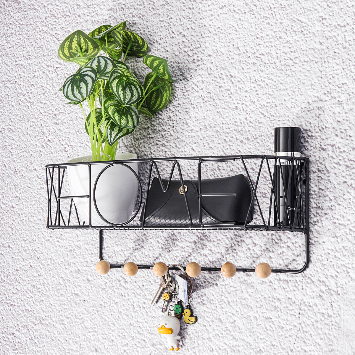 Iron-Wall-Mounting-Shelf-Hook-Storage-Rack-Hanging-Ledge-Holder-Home-Decoration-1684627-4