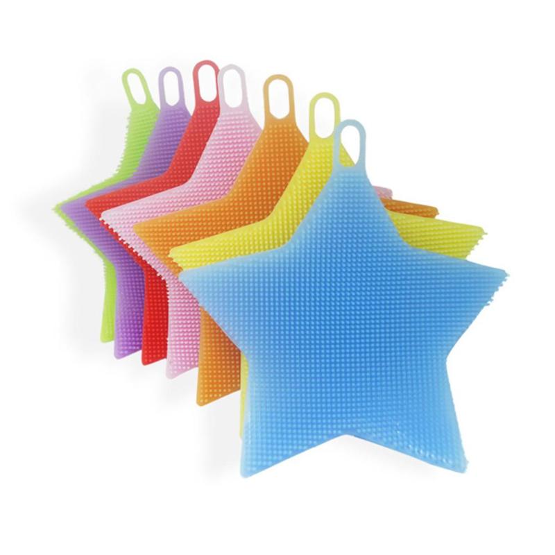 KC-SC41-Multi-function-Star-Shape-Silicone-Dish-Cleaning-Brush-Scrubber-Heat-Resistant-Coaster-1179746-9