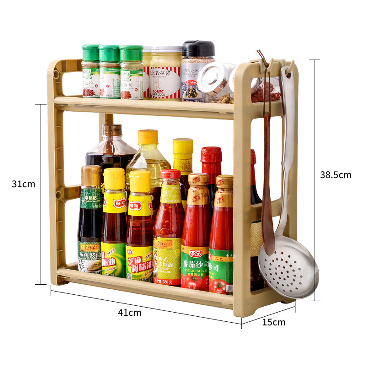 Kitchen-Storage-Shelf-Shelving-Unit-2-Tier-Multi-functional-Shelf-Standing-Type-Organizer-1658722-5