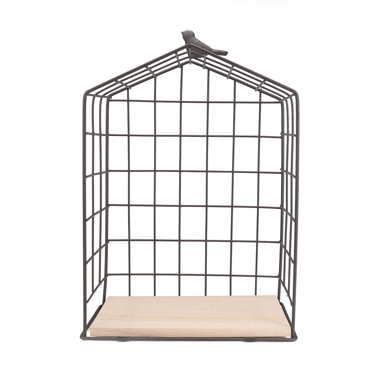 Large-Metal--Wood-Wall-Hanging-Shelf-Birdcage-Storage-Bracket-Hallway-Display-Home-Decor-1357073-6