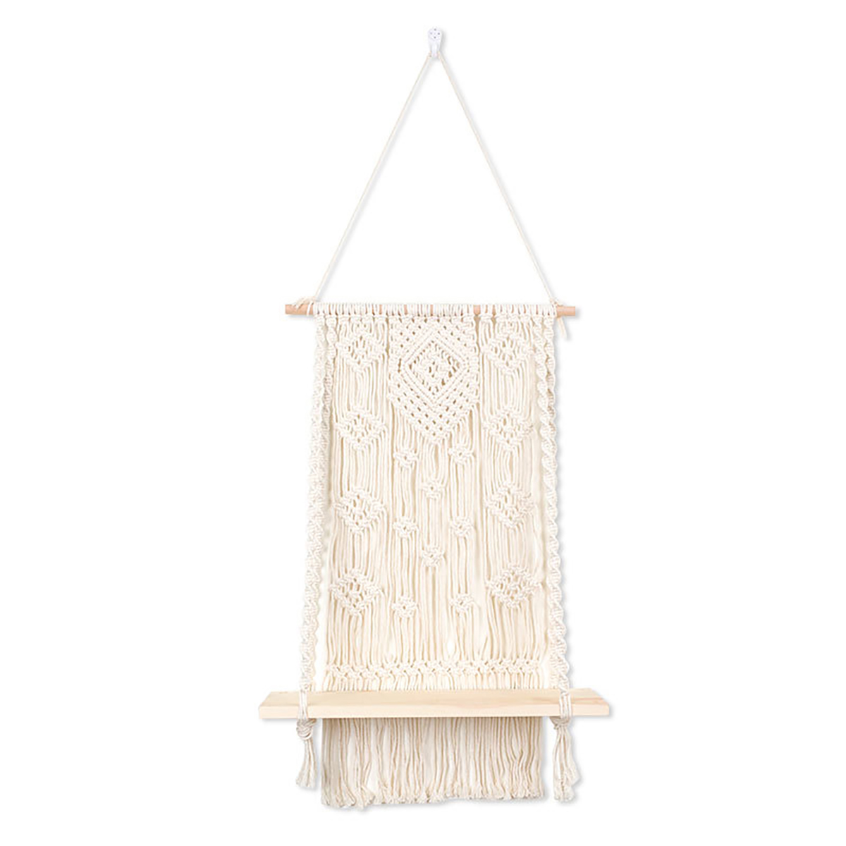 Macrame-Plant-Hanger-Basket-Hand-Woven-Tapestry-Wood-Pot-Shelf-Room-Decoration-1727271-6