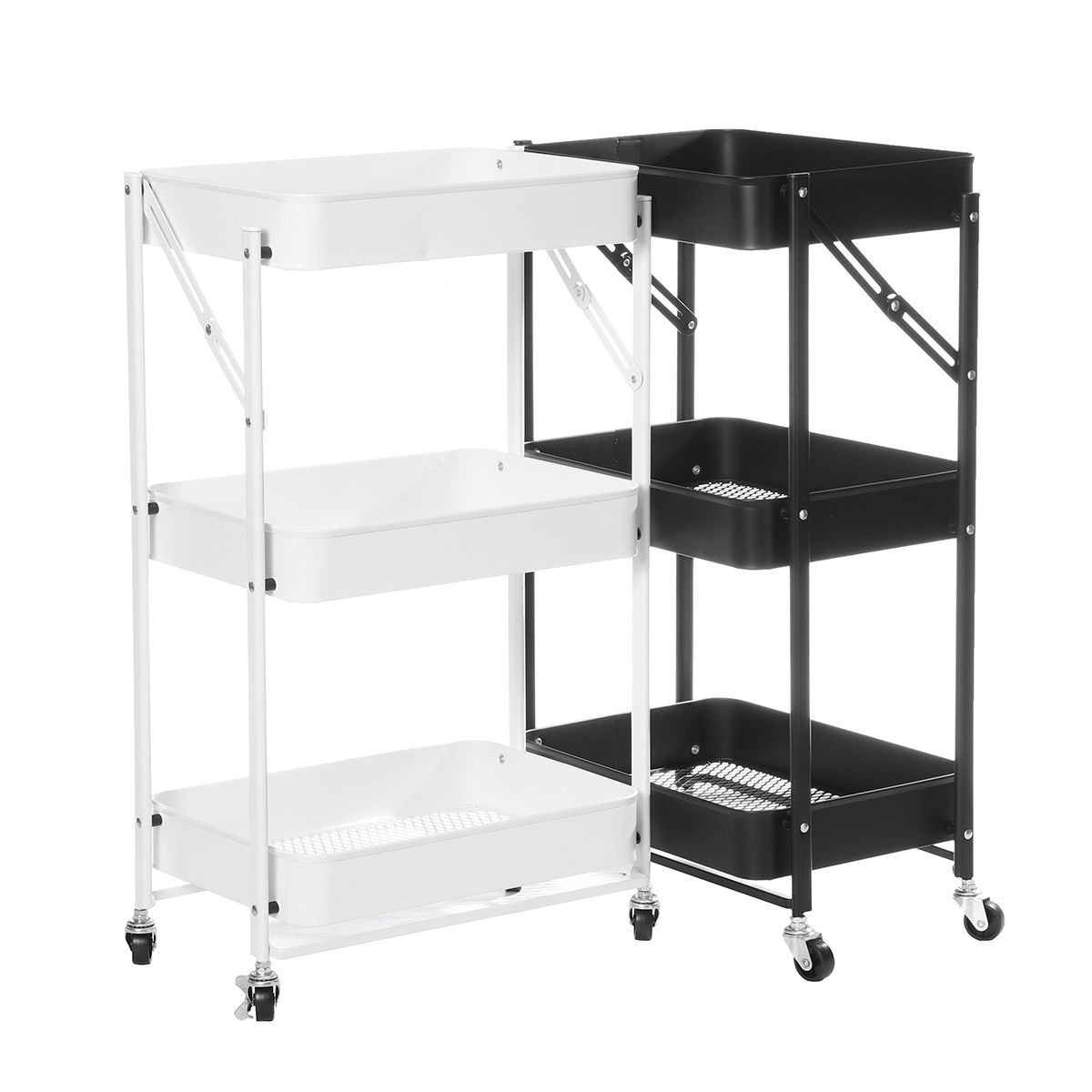 Multilayer-Foldable-Storage-Rack-with-Wheels-Kitchen-Rolling-Cart-Free-Installation-Floor-Shelf-1760183-11