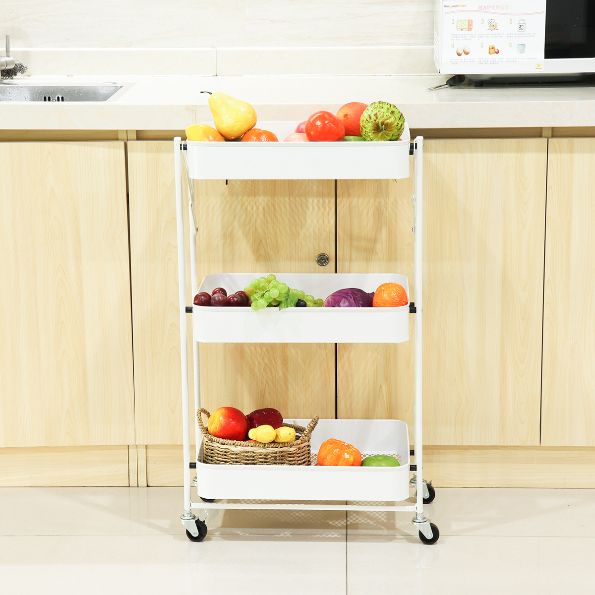 Multilayer-Foldable-Storage-Rack-with-Wheels-Kitchen-Rolling-Cart-Free-Installation-Floor-Shelf-1760183-4