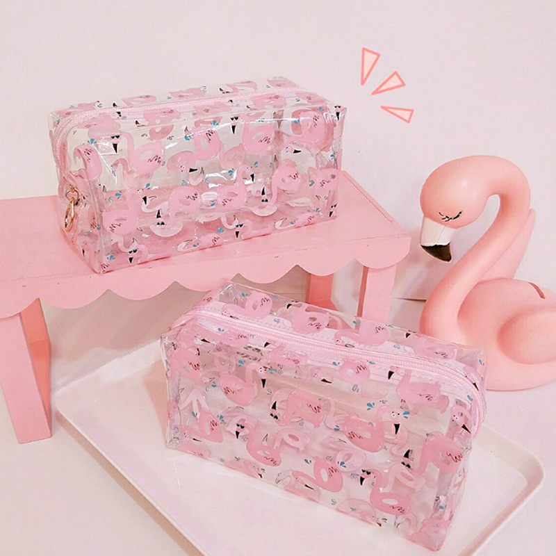 PVC-Transparent-Flamingo-Cosmetic-Bag-Travel-Storage-Wash-Bag-Storage-Bag-1370219-3