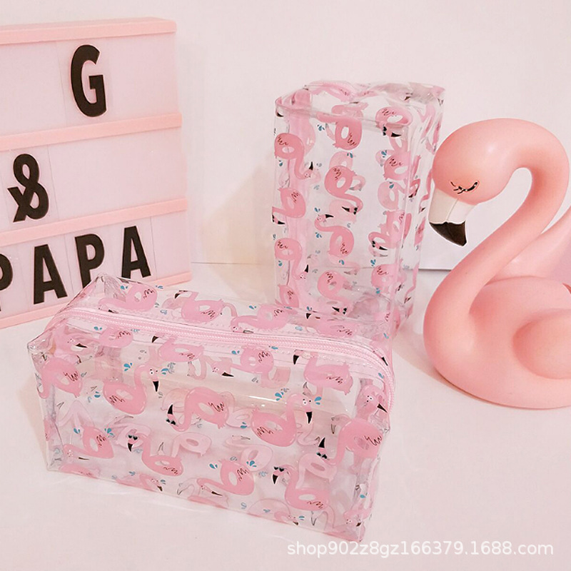 PVC-Transparent-Flamingo-Cosmetic-Bag-Travel-Storage-Wash-Bag-Storage-Bag-1370219-5