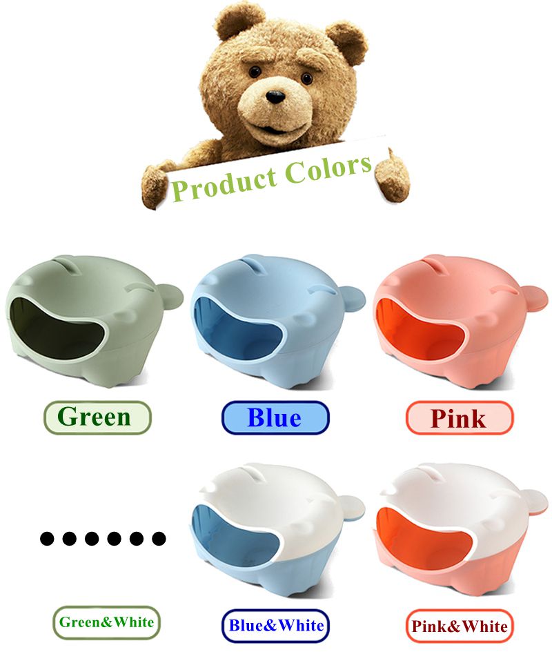 Plastic-Double-Layer-Snack-Box-Multipurpose-Lovely-Bear-Shape-Phone-Stand-Kitchen-Storage-Container-1139633-6
