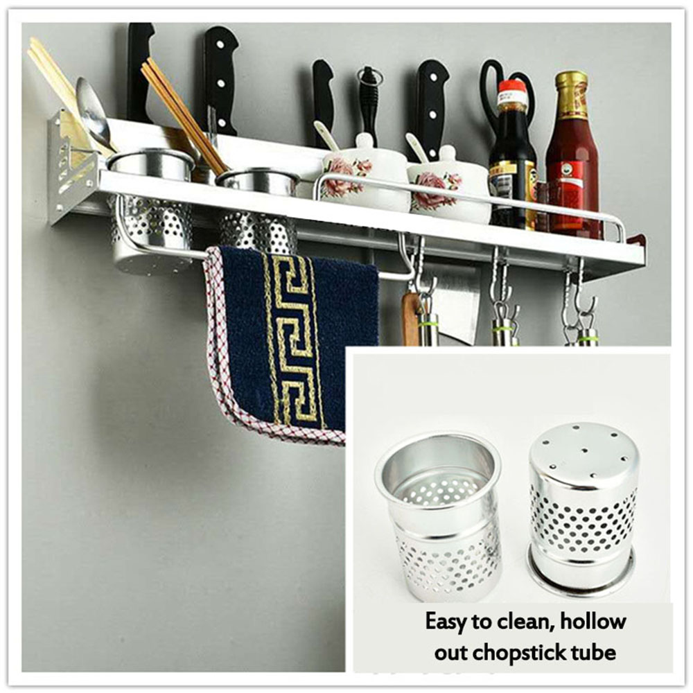 Space-Aluminum-Kitchen-Rack-Double-Cup-Chopstick-Holder-Seasoning-Wall-Mount-Storage-for-Kitchen-Arr-1668733-3