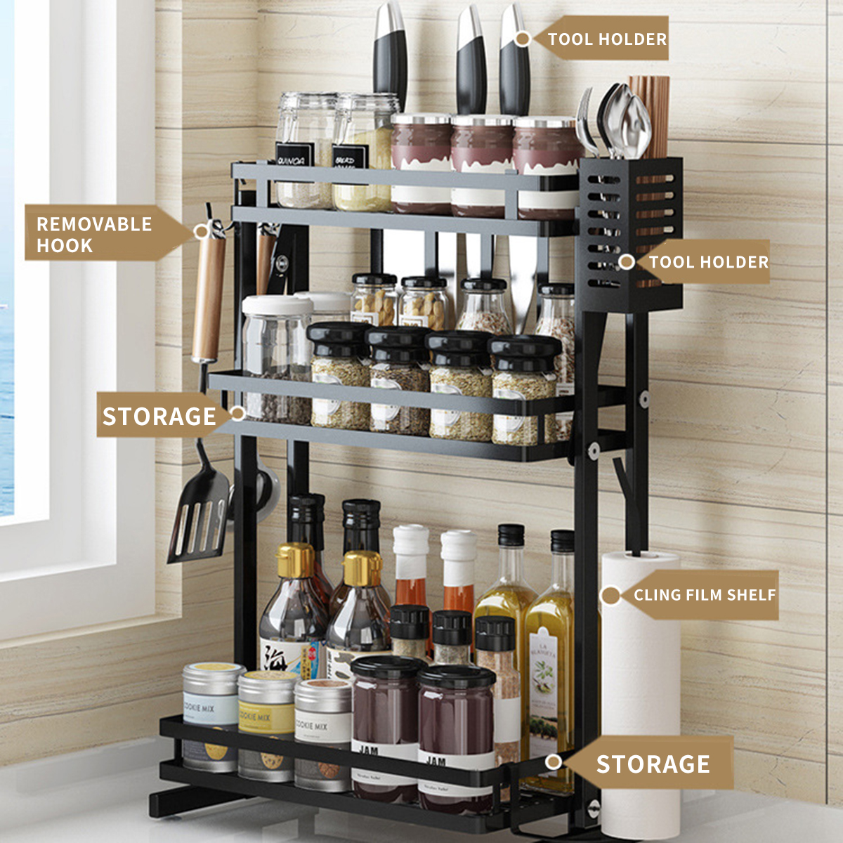 Spice-Rack-Kitchen-Counter-Organizer-with-4-Suction-Pads-Large-Capacity-for-Essential-Oils-Steady-Ba-1807821-4