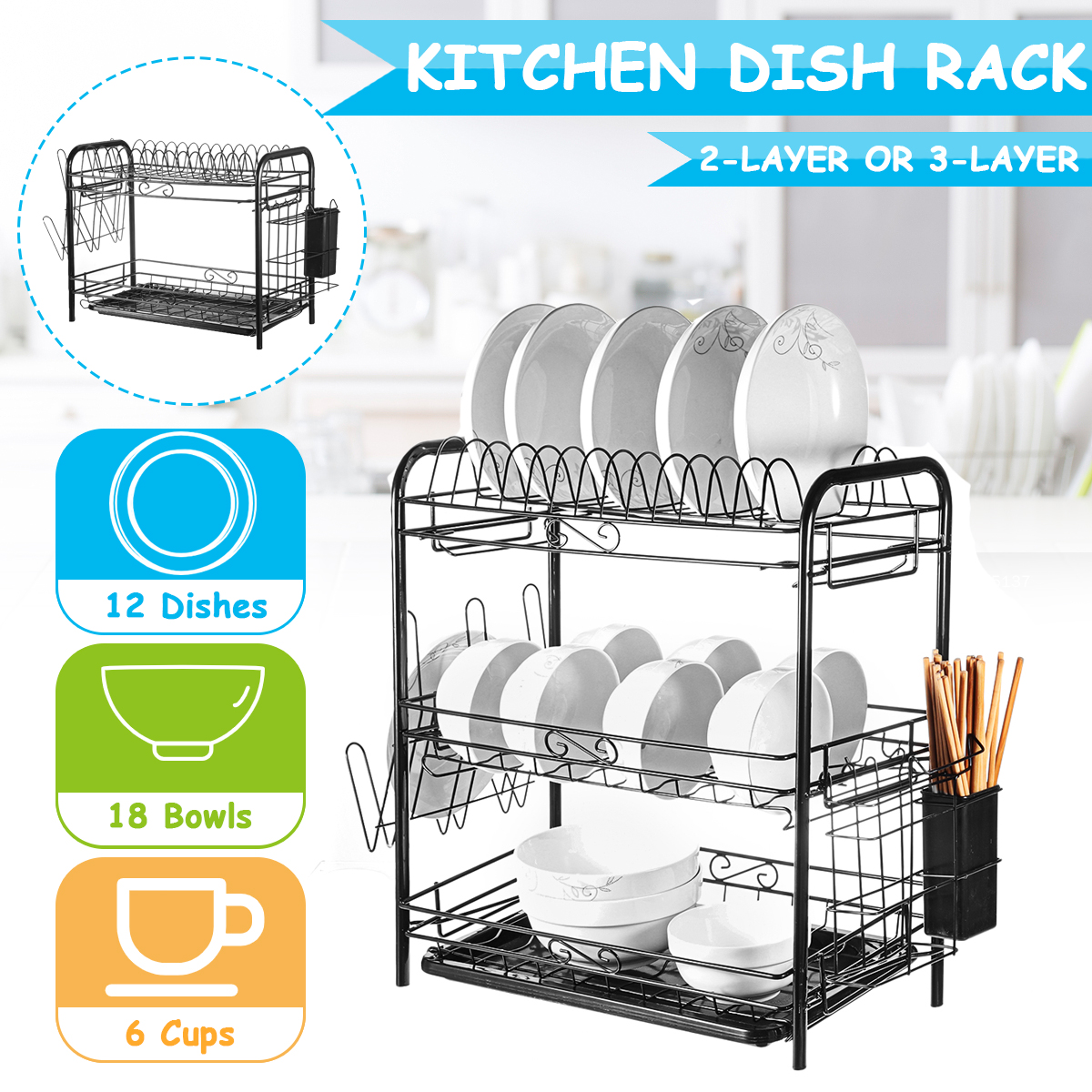 Stainless-Steel-Dish-Rack-Sink-Bowl-Shelf-Nonslip-Cutlery-Holder-Kitchen-Drying-Rack-Organizer-for-K-1764889-1