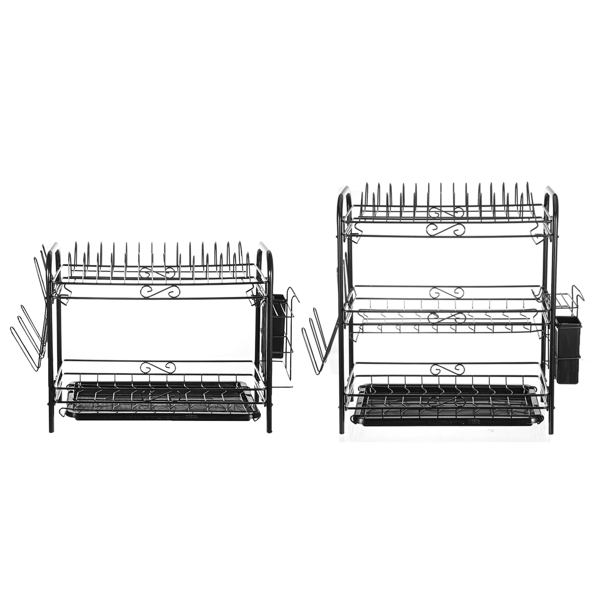 Stainless-Steel-Dish-Rack-Sink-Bowl-Shelf-Nonslip-Cutlery-Holder-Kitchen-Drying-Rack-Organizer-for-K-1764889-2
