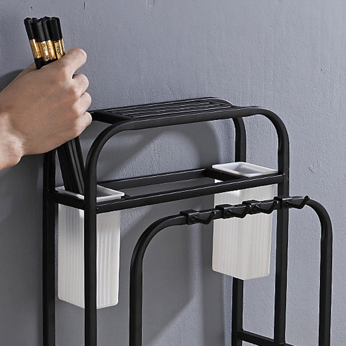Stainless-Steel-Kitchen-Storage-Holder-Shelf-Rack-Cutting-Board-Tableware-Holder-1686069-5
