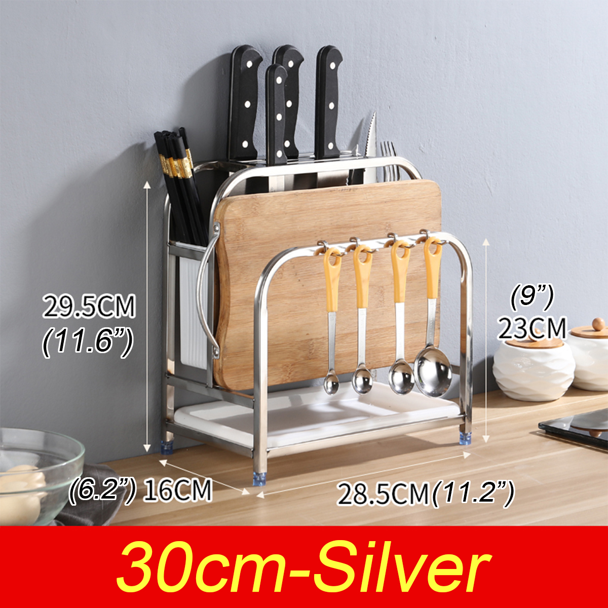 Stainless-Steel-Kitchen-Storage-Holder-Shelf-Rack-Cutting-Board-Tableware-Holder-1686069-9