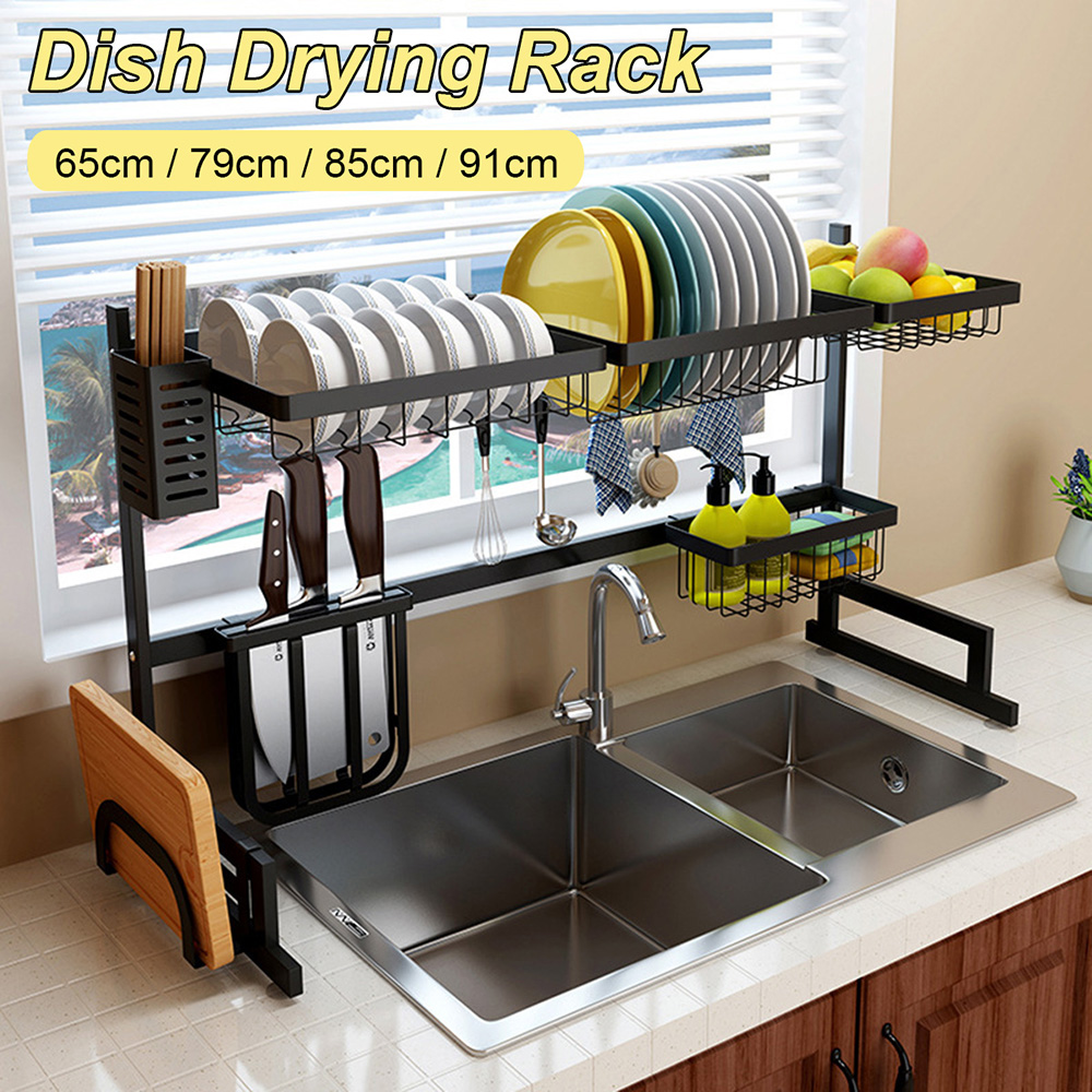 Stainless-Steel-Shelf-Dishes-Drying-Sink-Drain-Rack-Storage-Set-for-Kitchen-Utensils-Holder-1668701-1