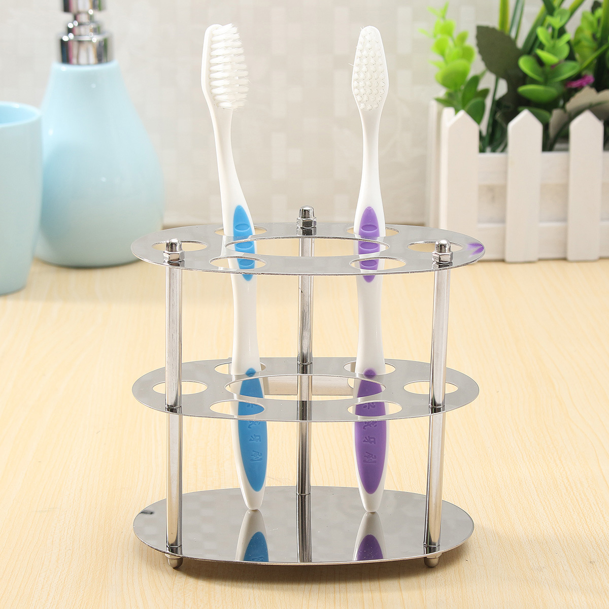 Stainless-Steel-Wall-Mount-Toothbrush-Toothpaste-Holder-Bathroom-Razor-Organizer-1135458-3