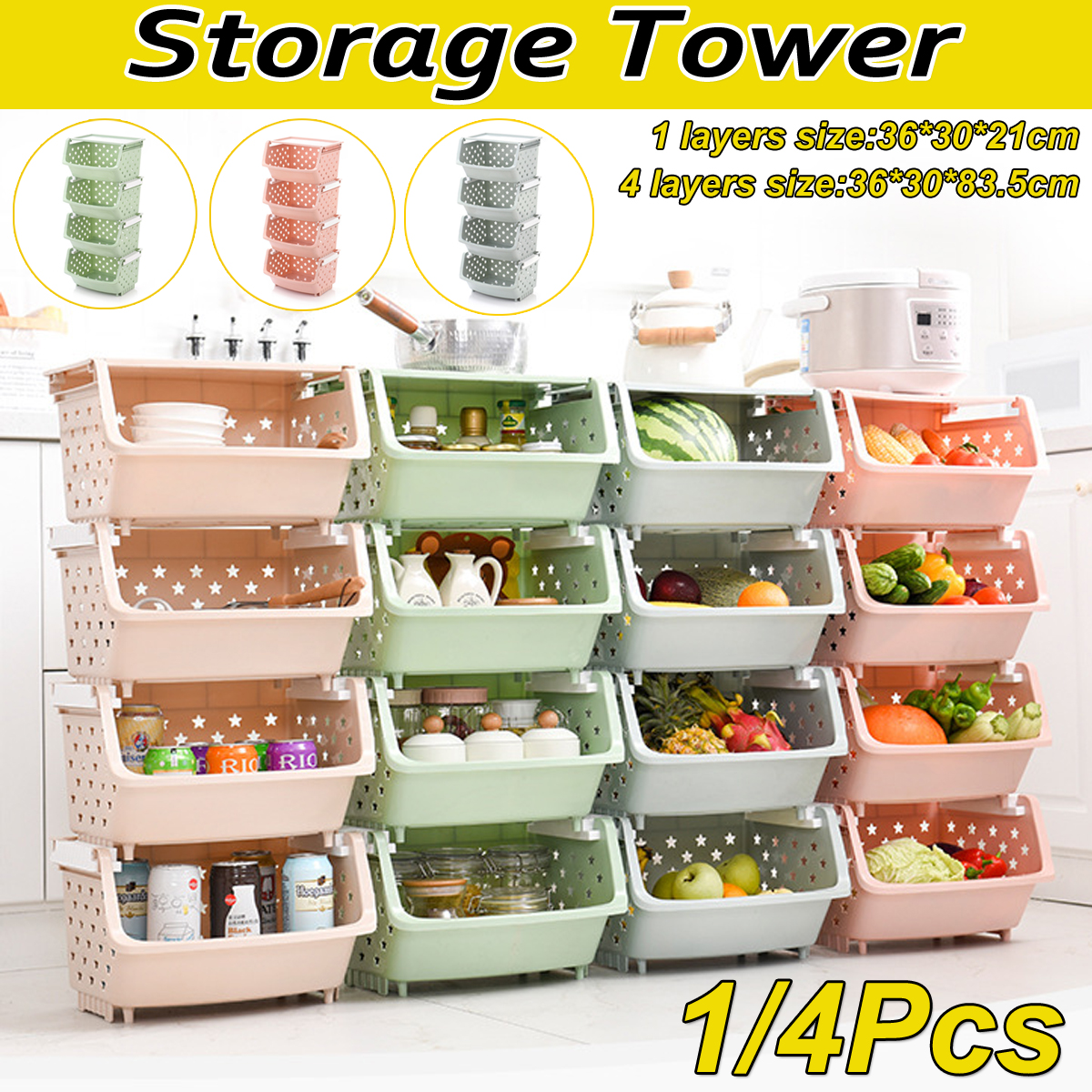 Storage-Tower-Kitchen-Storage-Rack-Slide-Tower-Movable-Assemble-Plastic-Bathroom-Shelf-Wheels-1550348-1