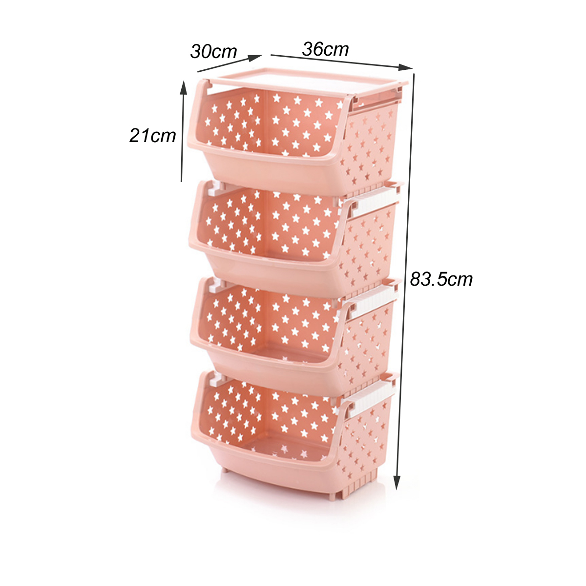 Storage-Tower-Kitchen-Storage-Rack-Slide-Tower-Movable-Assemble-Plastic-Bathroom-Shelf-Wheels-1550348-5