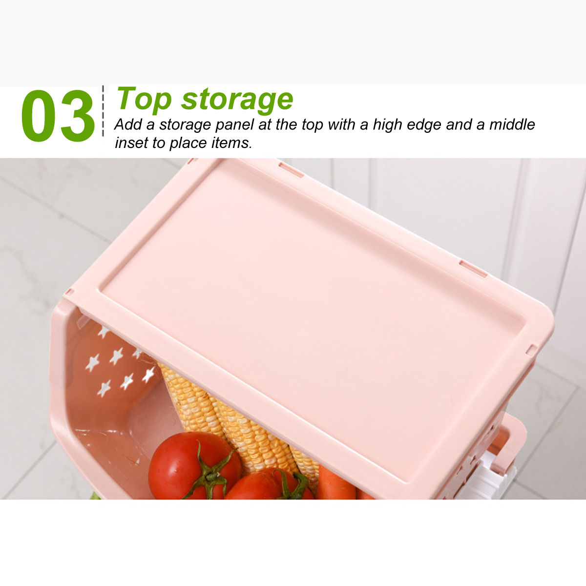 Storage-Tower-Kitchen-Storage-Rack-Slide-Tower-Movable-Assemble-Plastic-Bathroom-Shelf-Wheels-1550348-10