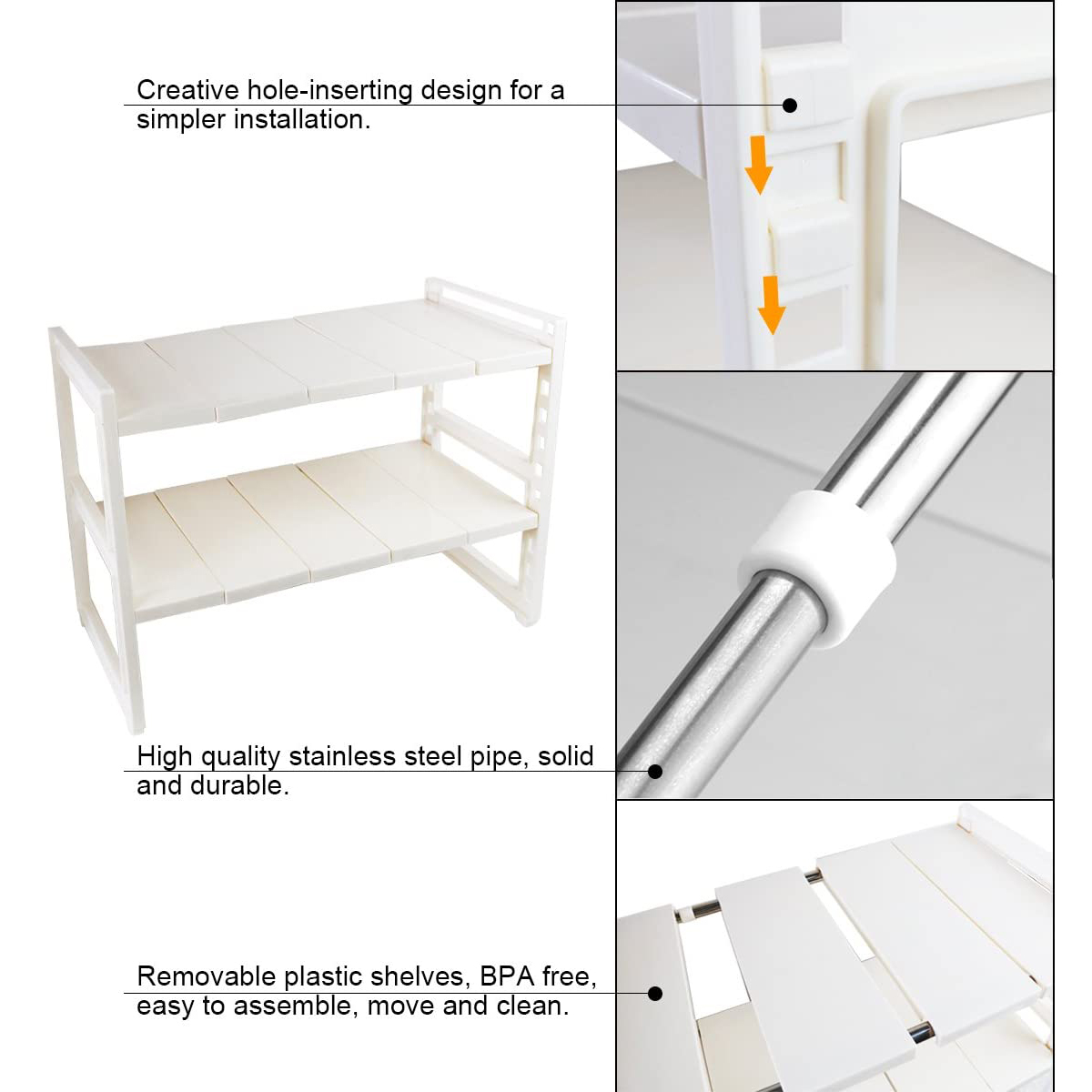 Under-Sink-2-Tier-Expandable-Shelf-Organizer-Rack-Storage-Kitchen-Tool-Holders-1684365-9