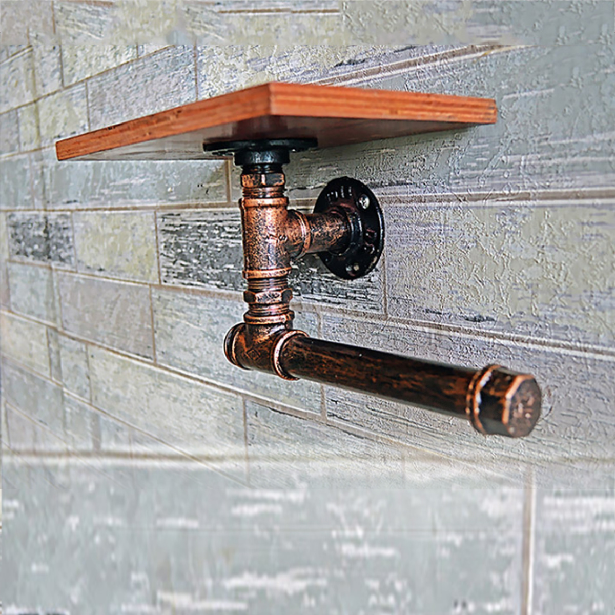 Vintage-Toilet-Roll-Towel-Holder-Wooden-Metal-Retro-Bathroom-Standing-Storage-Holder-1530295-5