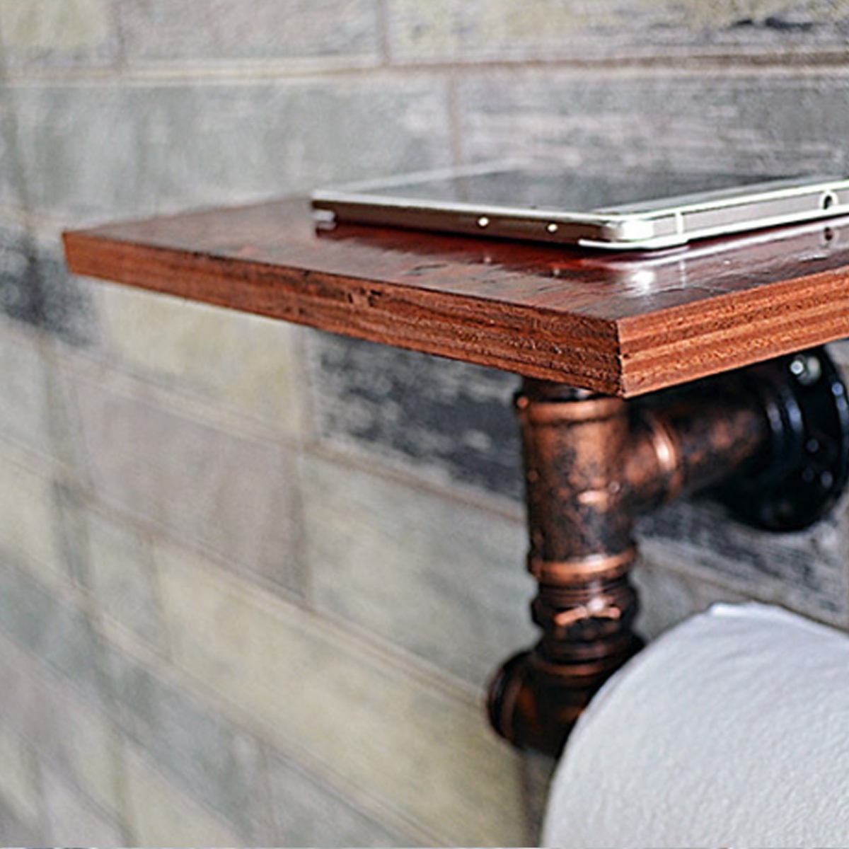 Vintage-Toilet-Roll-Towel-Holder-Wooden-Metal-Retro-Bathroom-Standing-Storage-Holder-1530295-6
