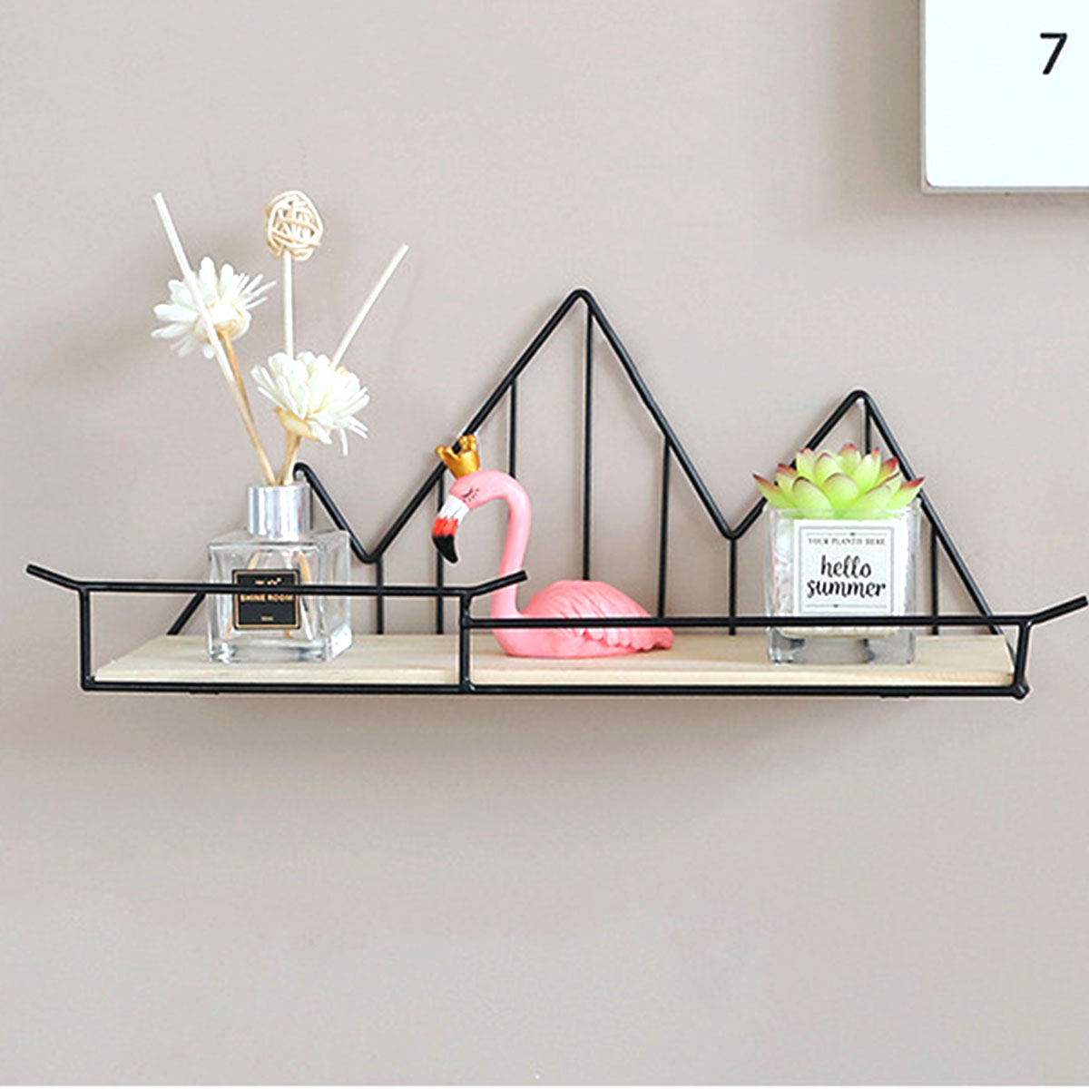 Wall-Mounted-Shelf-Industrial-Wooden-Floating-Metal-Wire-Rack-Storage-Display-1761608-7