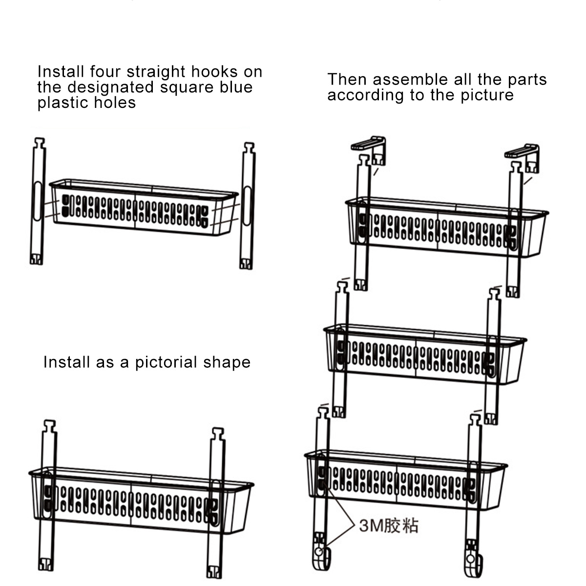 Wall-Mounted-Side-Refrigerator-Rack-3-Layer-Shelf-Kitchen-Storage-Rack-1646800-7