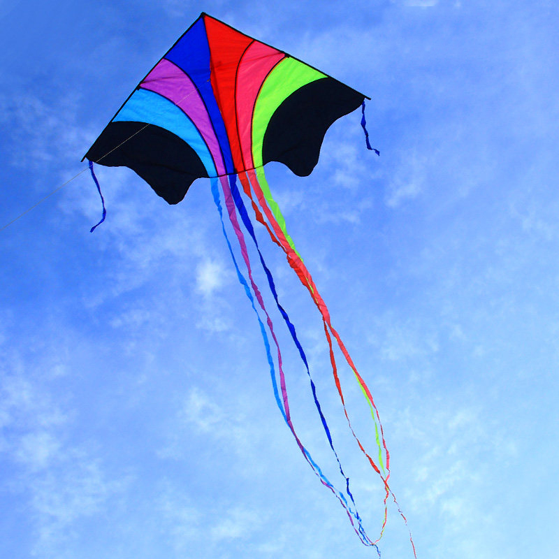 14m-Rainbow-Outdoor-Sport-Flying-Kite-Portable-Colorful-Soft-1628657-3