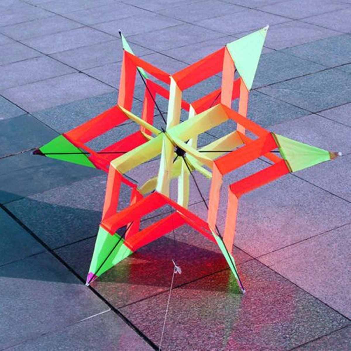 3D-Colorful-Hexagon-Kite-Single-Line-FRP-Plum-Flower-Flying-Kite-Outdoor-Sport-Kids-Adult-Fun-Toys-1838192-4
