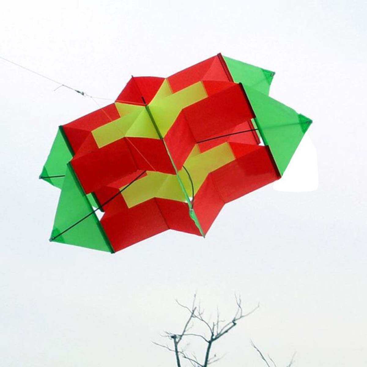 3D-Colorful-Hexagon-Kite-Single-Line-FRP-Plum-Flower-Flying-Kite-Outdoor-Sport-Kids-Adult-Fun-Toys-1838192-5