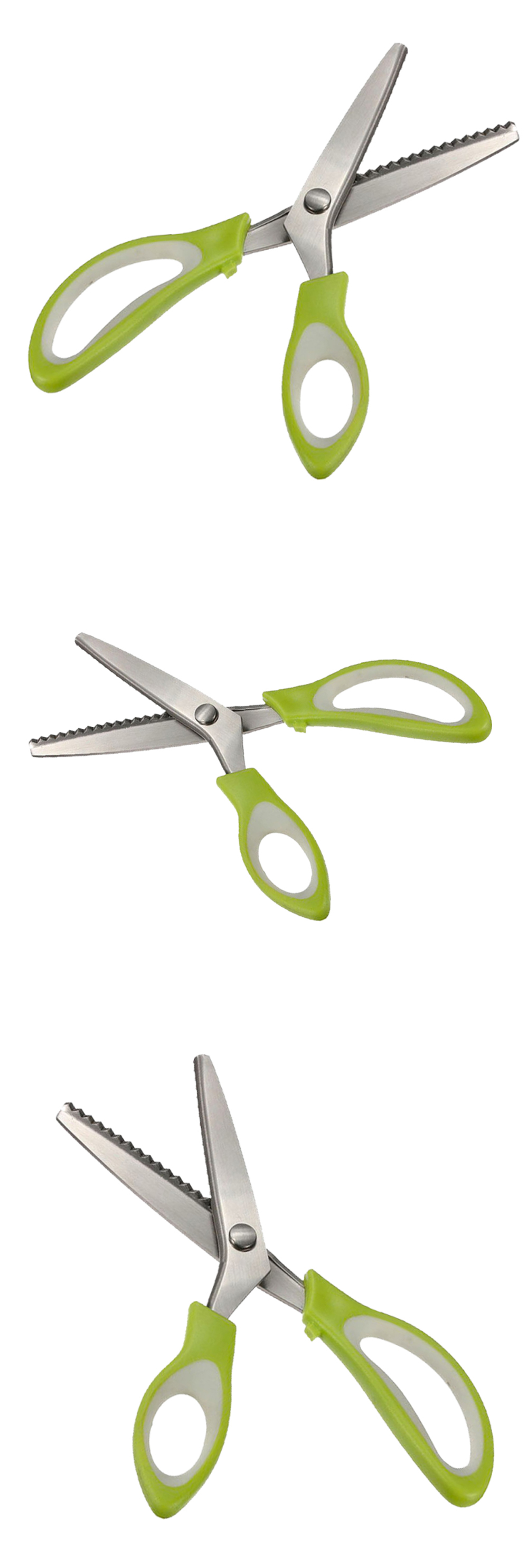 24CM-DIY-Teeth-Scissors-Stainless-Steel-Sewing-Dressmaking--Triangular-Arc-Shears-Cutter-Portable-Ca-1851429-2