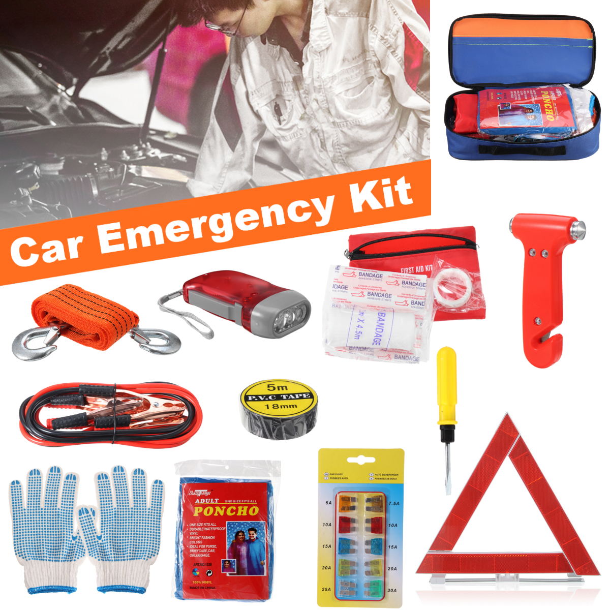 36PCS-Emergency-Kit-Car-Tool-Bag-Warning-Triangle-Flashlight-Safety-Hammer-First-Aid-Kit-Outdoor-Tra-1844804-1