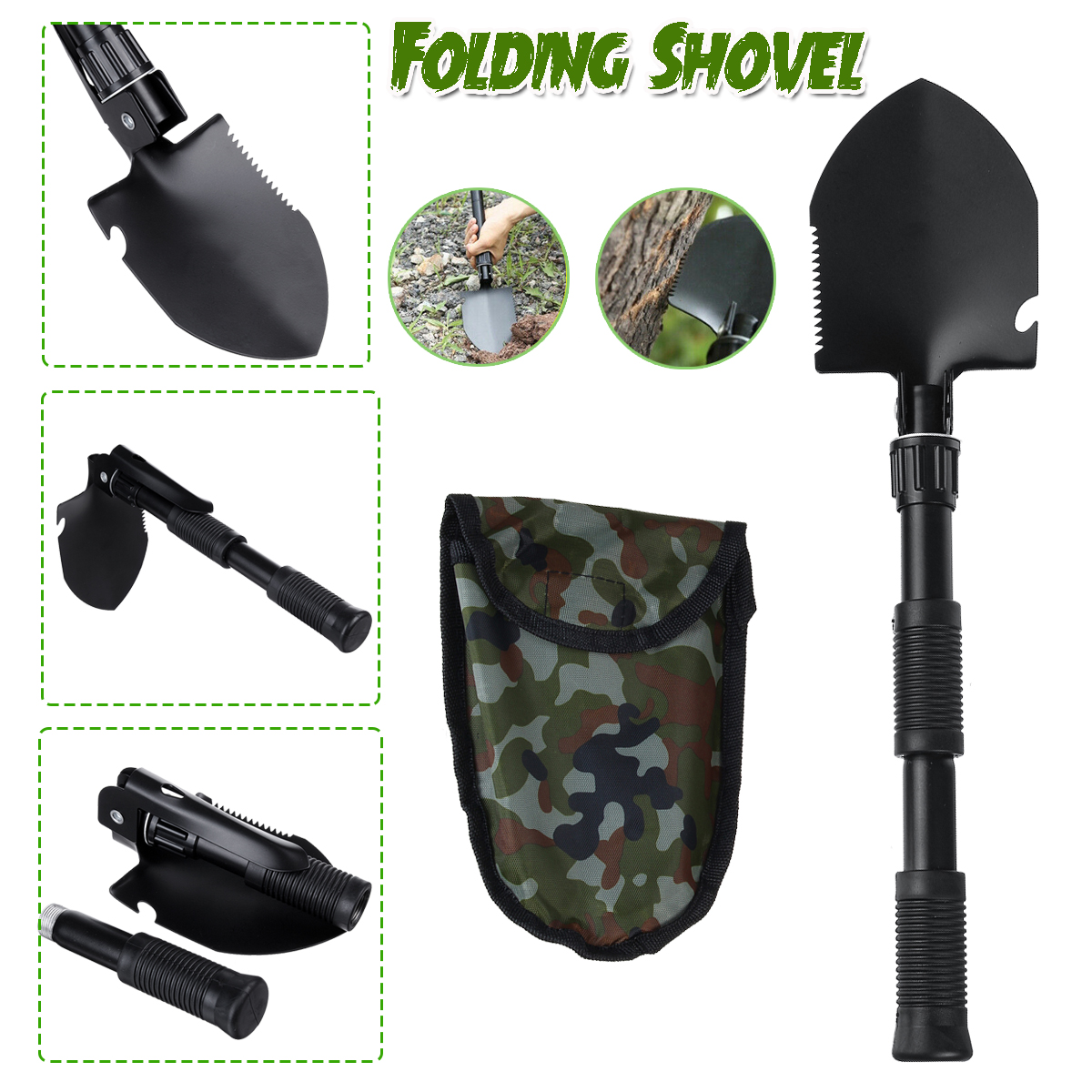 4-in-1-Multifunctional-Camping-Folding-Shovel-Carbon-Steel-Garden-Hiking-Outdoor-Activity-Tool-1810044-2