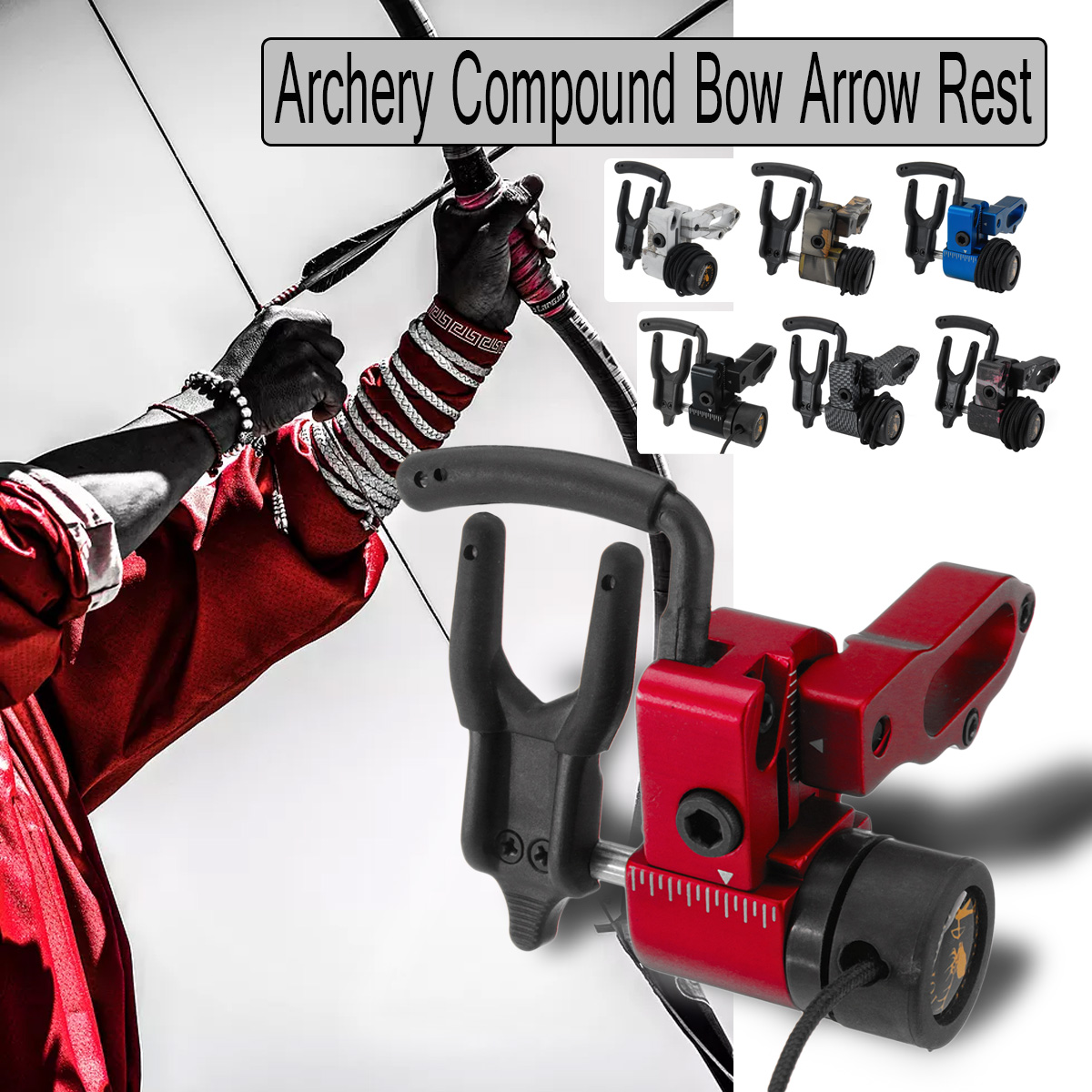 Archery-Target-Compound-Bow-Arrow-Drop-Away-Arrow-Rest-Holder-With-Cord-Lock-Adjustable-Right-Hand-C-1469146-1