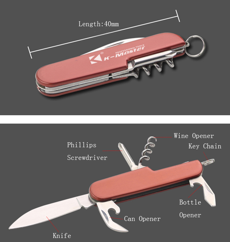 K-MASTER-5-in-1-Stainless-Steel-Multifunction-Army-Folding-Knife-Opener-Fishing-Line-Cutter-Tool-1187098-3