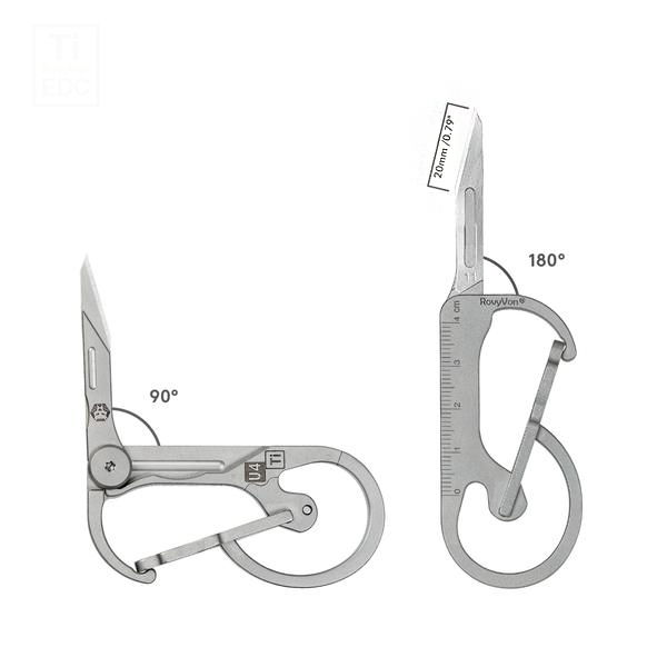 ROVYVON-U4-Keychain-Carabiner-Knife-Utility-Pocket-Folding-Knife-Titanium-Alloy-Replaceable-Blades-O-1771038-3