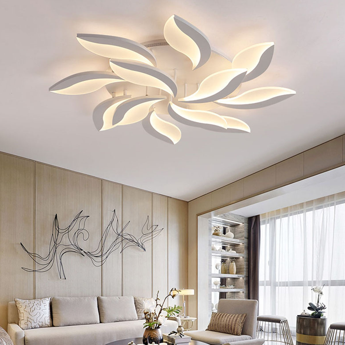 110-220V-LED-Ceiling-Light-Fixture-Pendant-Lamp-Lighting-Flush-Mount-Room-Chandelier-1794831-10