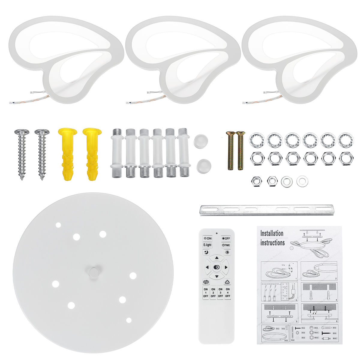3-Heads-Modern-Ceiling-LampRemote-Control-Living-Room-Bedroom-Study-Light-AC110-220V-1796503-11