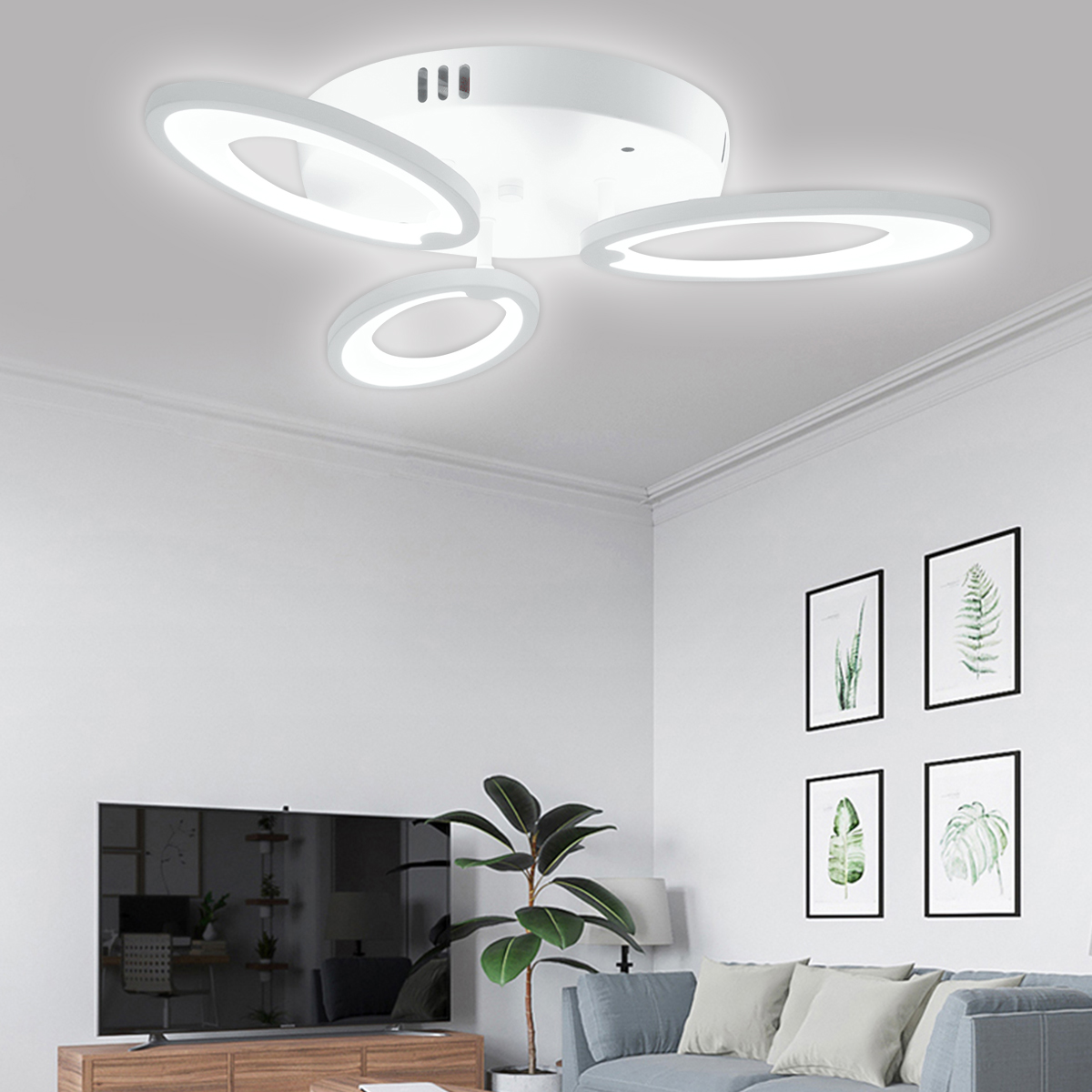 3-Heads-Modern-LED-Ceiling-Acrylic-Home-Lights-Home-Chandelier-LampRemote-3200-6500K-1793889-3