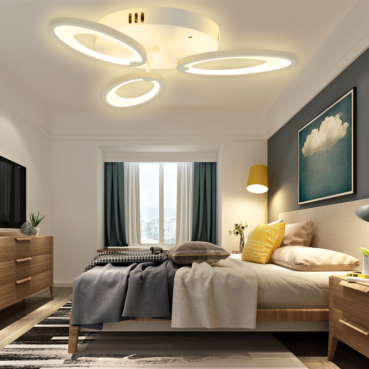 3-Heads-Modern-LED-Ceiling-Acrylic-Home-Lights-Home-Chandelier-LampRemote-3200-6500K-1793889-4