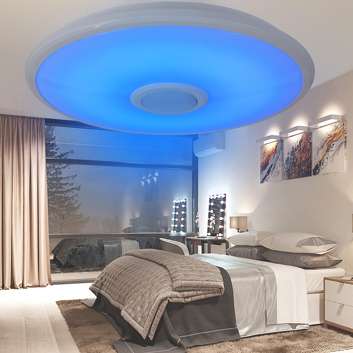 3672W-110V220V-WIFI-bluetooth-LED-Ceiling-Light-256-Color-RGB-Music-Dimmable-Lamp-Remote-1795284-12
