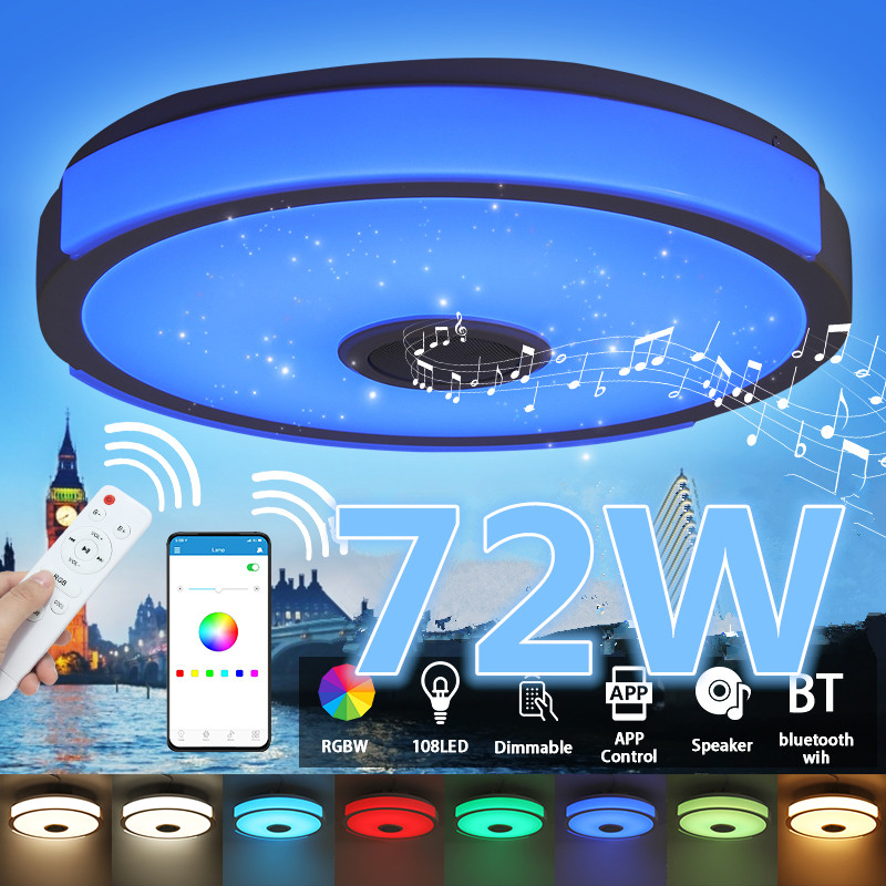 36W-108LED-Music-Ceiling-Lamp-RGB-APPRemote-Control-Bedroom-Study-Living-Room-1795278-1