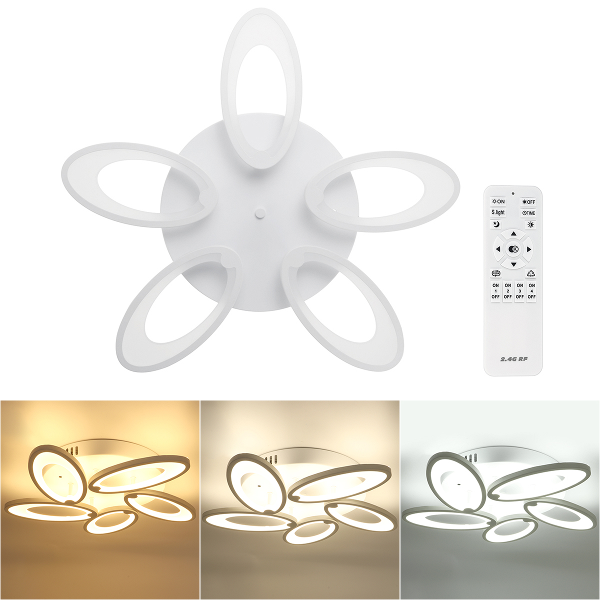 5-Heads-Modern-LED-Ceiling-Acrylic-Home-Lights-Home-Chandelier-LampRemote-3200-6500K-1793901-1