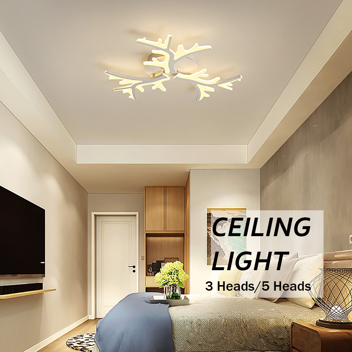 LED-Ceiling-Light-Pendant-Lamp-Hallway-Bedroom-Dimmable-Remote-Fixture-Decor-1795825-2