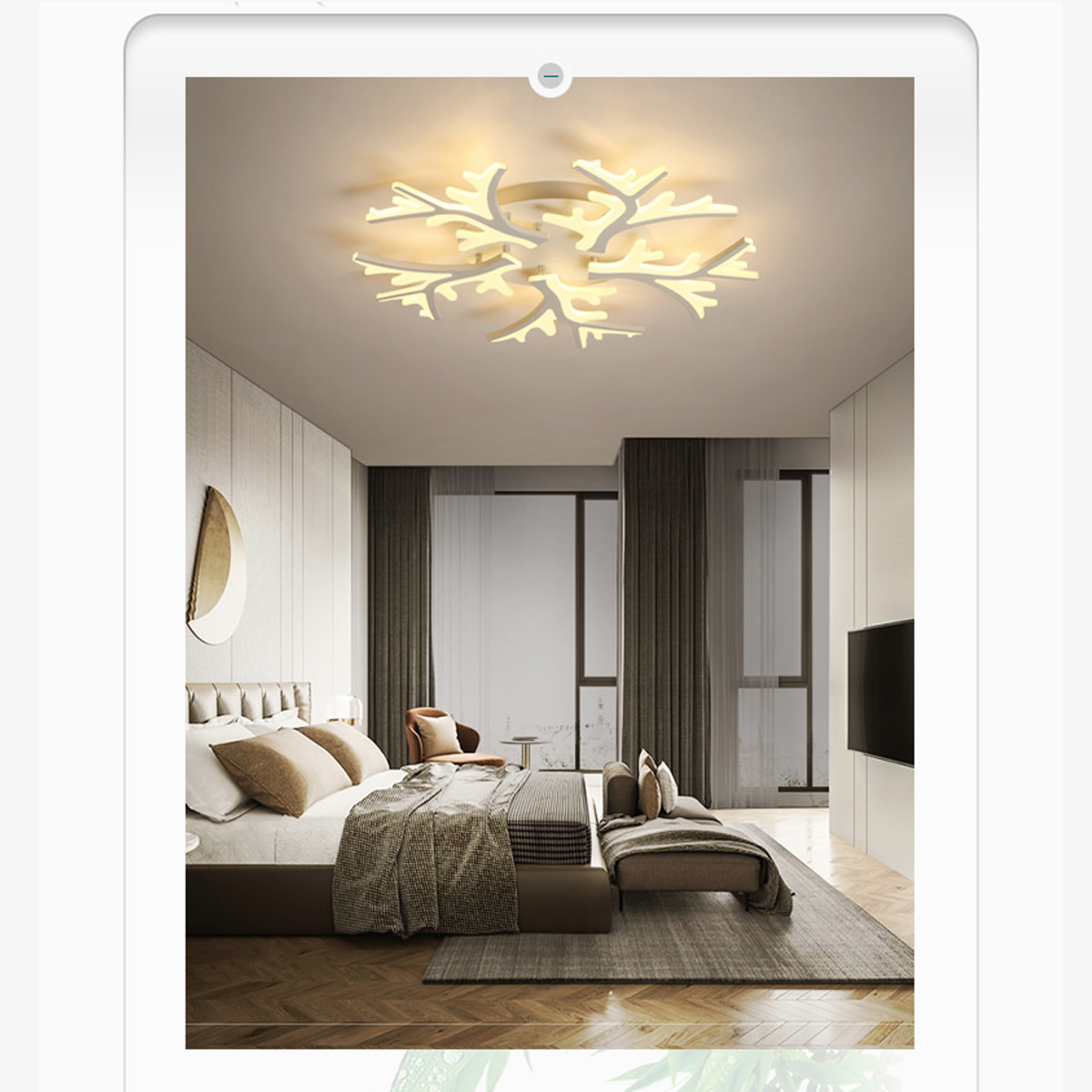 LED-Ceiling-Light-Pendant-Lamp-Hallway-Bedroom-Dimmable-Remote-Fixture-Decor-1795825-4