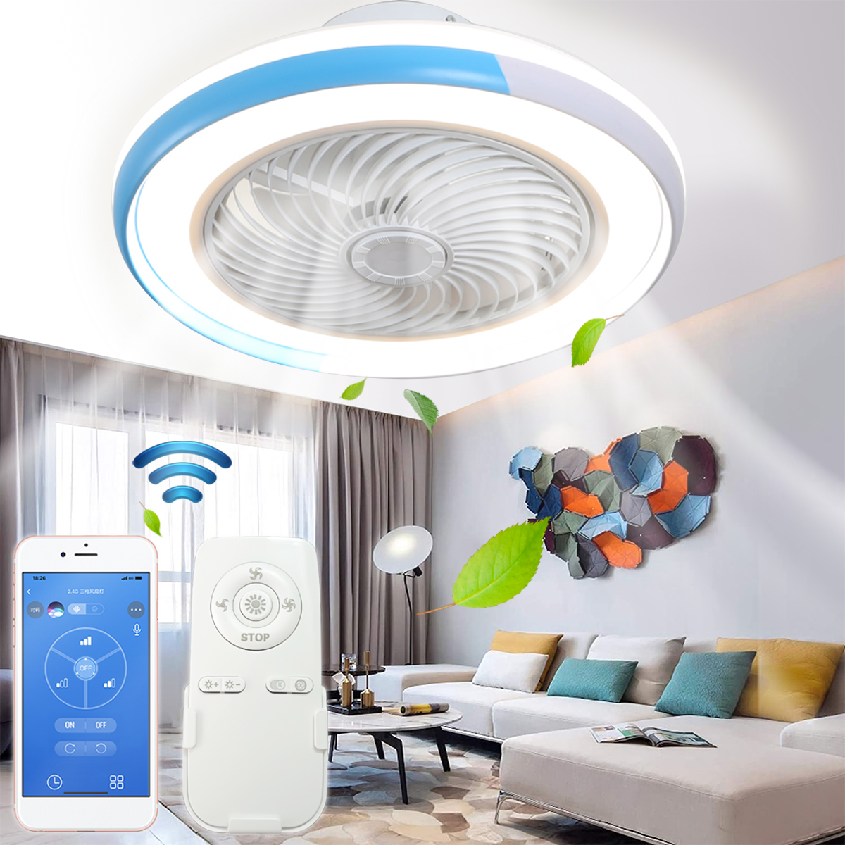 LED-Fan-Ceiling-Light-WiFi-Dimmable-Bedroom-Lamp-APPRemote-Control-220V-1861721-1
