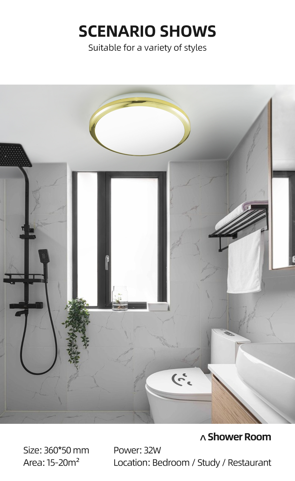 ZEROUNO-Modern-LED-Ceiling-Light-Waterproof-Bathroom-Round-Lamp-Washroom-Toilet-18243032W-Motion-Sen-1809506-11
