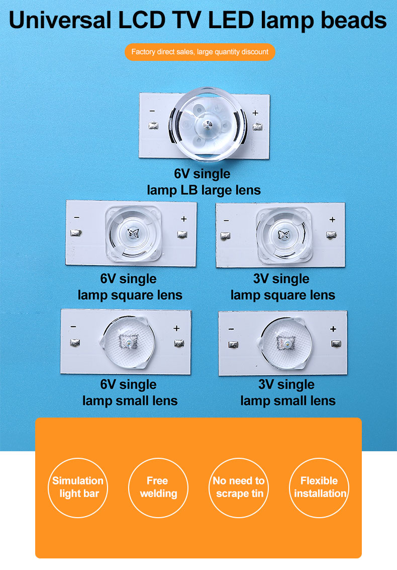 3V-6V-SMD-Lamp-Beads-With-Optical-Lens-Fliter-for-32-65-inch-LED-TV-Repair-with-2M-Cable-LED-Backlig-1921686-1