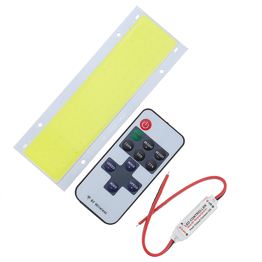 DC12V-WhiteWarm-White-COB-LED-Chip-DIY-with-Remote-Controller-for-Car-1495573-1